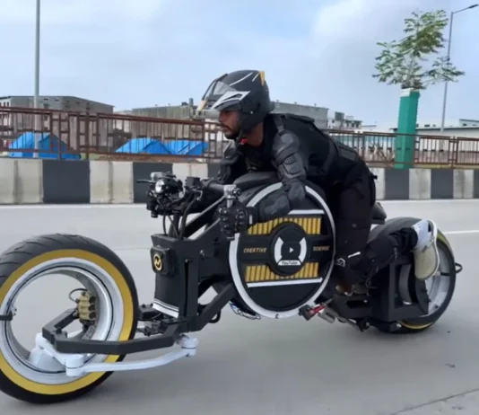 Gujarat students have built India’s first Al electric bike prototype using scrap materials. surat