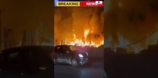 Bachupally mein high-tension wire girne se 20 dukaanen jal kar khaak. hydrabad