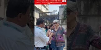 “Protest at Khar West BMC Office: Justice for Senior Citizen Against Baba Mohan Das . khar